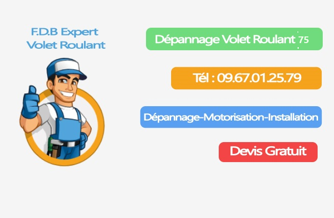 Réparation volet roulant 75