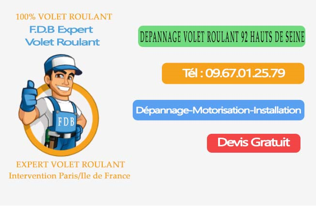 dépannage volet roulant 92